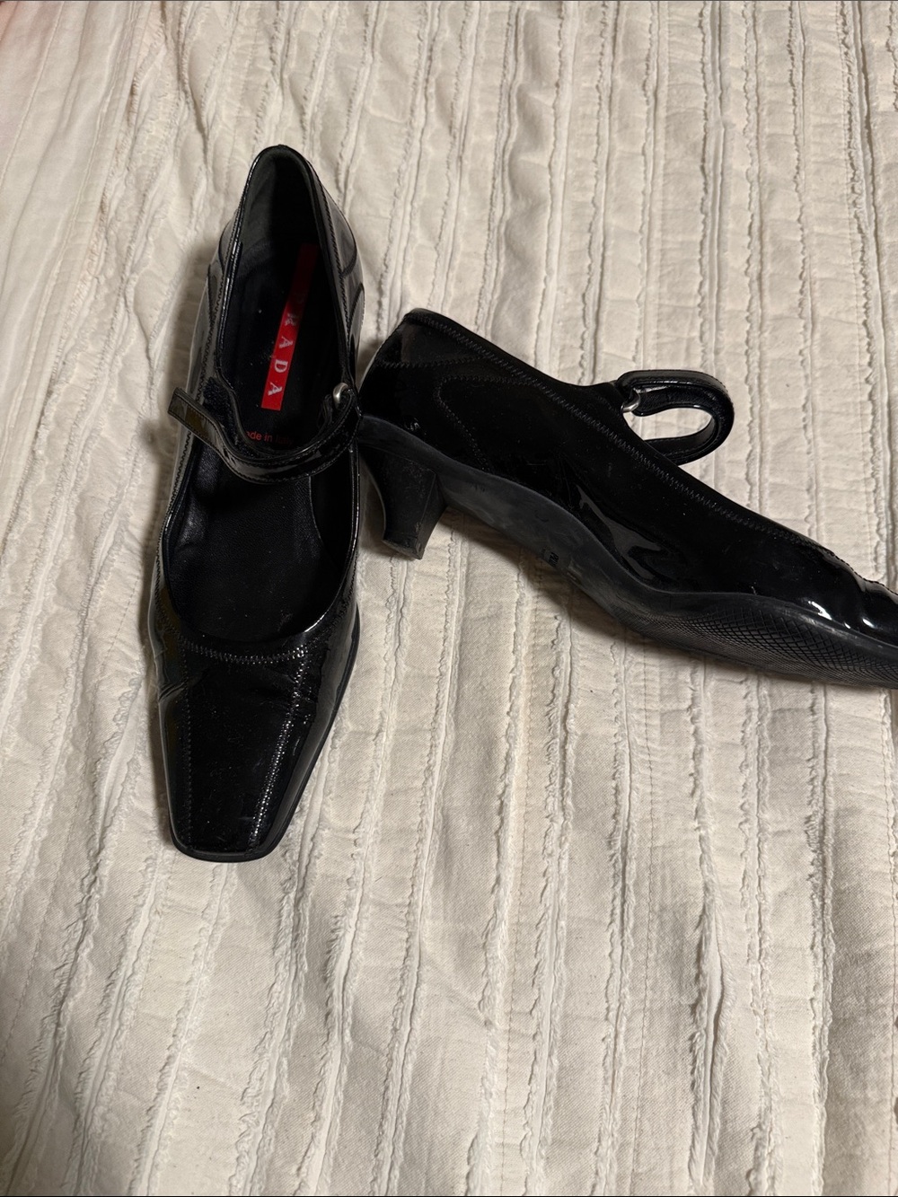 Prada Vintage Patent Leather Mary Jane Heels